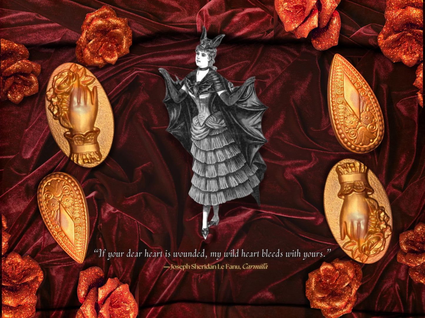 Carmilla in Bloom – Vampire-Inspired Goat’s Milk Soap | A Hauntingly Seductive Blend of Patchouli, Sugary Vanilla & Powdery Raspberry