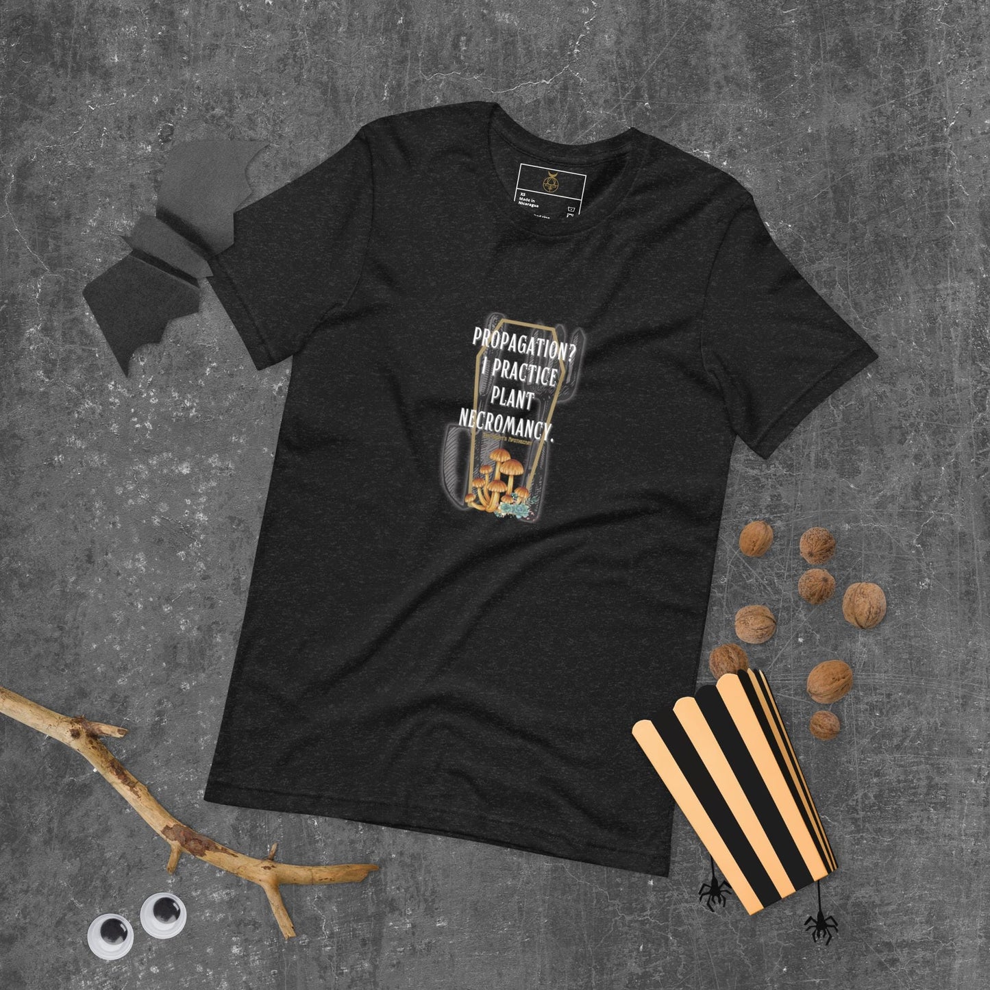 Witchy Plant Propagation Necromancy T-Shirt – Gothic Botanical Tee, Alternative Witchcore Aesthetic, Dark Plant Lover Gift Ostara shirt