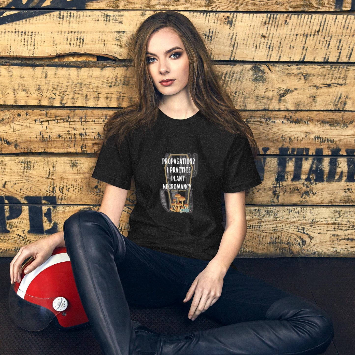 Witchy Plant Propagation Necromancy T-Shirt – Gothic Botanical Tee, Alternative Witchcore Aesthetic, Dark Plant Lover Gift Ostara shirt