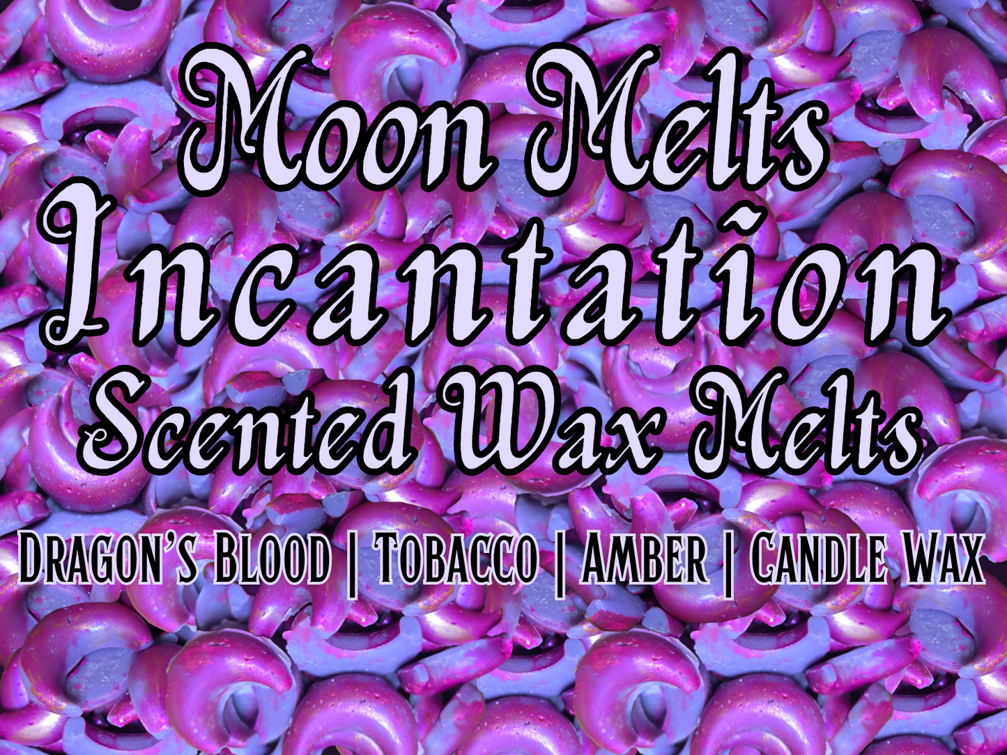 Incantation Moon Melts – Gothic Wax Melts | Dragon’s Blood, Patchouli & Tobacco | Witchy Home Fragrance | Ritual & Spellwork Wax Melts