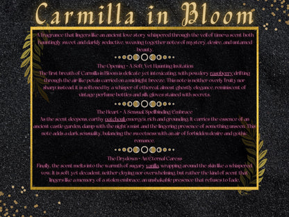 Carmilla in Bloom – Vampire-Inspired Goat’s Milk Soap | A Hauntingly Seductive Blend of Patchouli, Sugary Vanilla & Powdery Raspberry