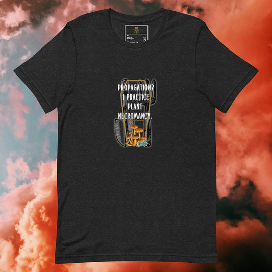 Witchy Plant Propagation Necromancy T-Shirt – Gothic Botanical Tee, Alternative Witchcore Aesthetic, Dark Plant Lover Gift Ostara shirt