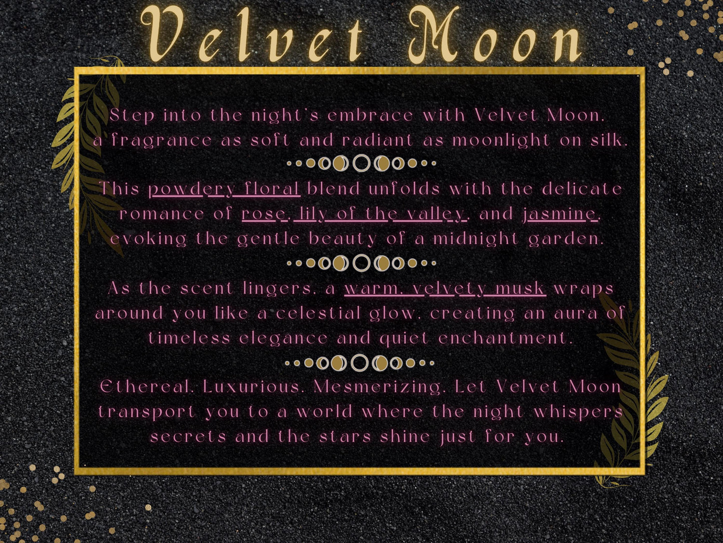 Velvet Moon Goat's Milk Soap – Ethereal & Luxurious Floral Scent | Rose, Lily of the Valley, Jasmine and Musk | Midnight Garden Inspired |