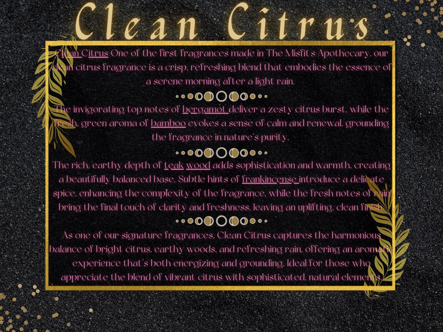 Clean Citrus – Moon Melts | Handcrafted Soy Wax Melts with Natural Essential Oils | Eco-Friendly, Long-Lasting Aromatherapy for Self-Care